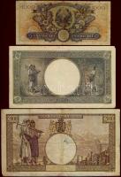 Románia 1941. 2000L T:III + 1943. 1000L T:II- + 1948. 1000L T:III-