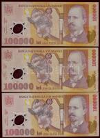 Románia 1999. 2000L + 10.000L (4x) + 2001. 50.000L + 100.000L (4x) T:II