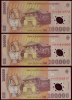 Románia 1999. 2000L + 10.000L (4x) + 2001. 50.000L + 100.000L (4x) T:II