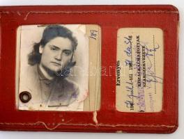 Vegyes okmány tétel: szakszervezeti igazolvány, tanácstagi igazolvány, útlevél, MÁV-igazolvány, nagy...