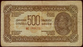 Jugoszlávia 1944. 500D T:II-