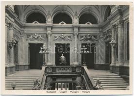 Budapest - 3 db RÉGI városképes lap; Rudolf rakpart, Királyi vár lépcsőháza, 1 másodpéldány, Balogh ...