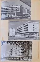 Kb. 245 db MODERN képeslap, gyűjtő vázlatfüzetbe ragasztva, főleg erdélyi városképes lapok és motívu...