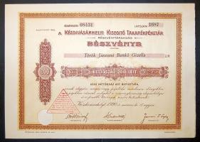 Románia  1920. "Kézdivásárhelyi Kisegítő Takarékpénztár" részvénye 200K-ról