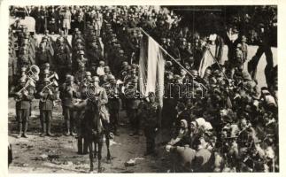 1938 Ipolyság, Sahy; bevonulás. Az Est foto / entry of the Hungarian troops