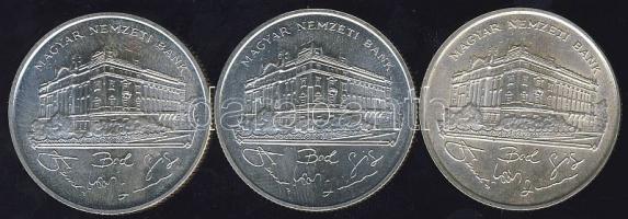 1993. 200Ft Ag "MNB" (3x) T:BU