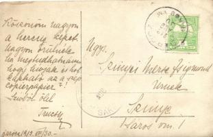 1912 Daróc, Sarisské Dravce; Juhnyáj. Szinyei Merse Zsigmondnak címezve / flock of sheep, addressed ...