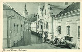 Ybbs an der Donau, Hochwasser. Verlag Photograph Franz Schatz / flood