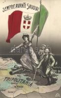 Sempre Avanti Savoia / Italian patriotic propaganda for the occupation of Tripolitania, Elena of Montenegro