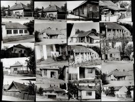 cca 1960-1980 Különféle érdekes épületfotók, kb. 100 db, 6,5×9,5 cm