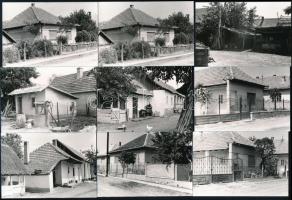 cca 1960-1980 Különféle érdekes épületfotók, kb. 100 db, 6,5×9,5 cm