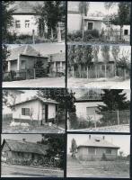 cca 1960-1980 Különféle érdekes épületfotók, kb. 100 db, 6,5×9,5 cm