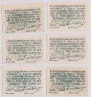 Budapest 1916. 2f + 4f + 6f + 8f + 10f + 12f "Hadisegélyező Hivatal" T:I,I-
Adamo BUB-13....