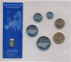 Hollandia 1991-2001. 5c-5G 6xklf "Az utolsó Gulden forgalmi pénzek" szettben T:1 Netherlands 1991-2001. 5 Cents - 5 Gulden, 6xdiff coins "The Last Gulden coins" set C:UNC