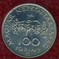 1984. 100Ft "Kőrösi Csoma Sándor" T:BU Eredeti tokban, tanúsítvánnyal!