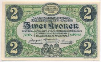 Zalaegerszeg / hadifogolytábor 1916. augusztus 15. 2K arab sorozat- és sorszámmal  T:I,I-