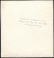 1945 Budapest, háborús pusztítás a Ferenciek terén, 2 db fotó, Budapest Székesfőváros Idegenforgalmi...