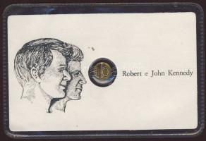 "Robert & John Kennedy" modern mini Au pénz 0,333 minőségű T:BU Eredeti vákum díszcsomagolásban!