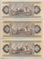 1983. 50Ft + 1986. 50Ft + 1989. 50Ft T:I-,II,III szép papír