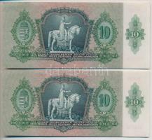 1936. 10P (2x) sorszámkövetők T:I-,II