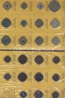 Francia Indokína 1888-1947. 23 klf db érem eredeti kereskedői albumban T:2,3