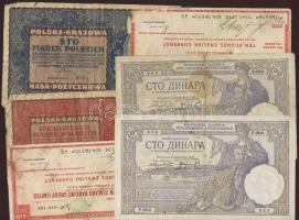 Vegyes bankjegy tétel, 374db magyar és 62db külföldi, benne jobbakkal T:II+,II,III,IV