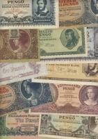 Vegyes bankjegy tétel, 374db magyar és 62db külföldi, benne jobbakkal T:II+,II,III,IV