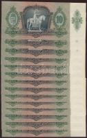 1936. 10P (14x) egymásutáni sorszámokkal T:I
