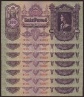 1930. 100P (7x) egymásutáni sorszámokkal T:I
