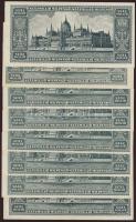 1946. 100.000.000Milpengő (8x), egyiken papírránc T:I