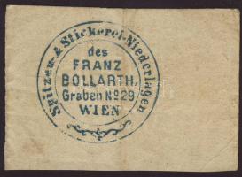 1860.11.01. 10újkr, hátoldalán "Franz Bollart...Wien" kék körbélyegzővel T:II-