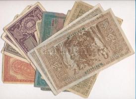13db-os vegyes magyar és külföldi bankjegy tétel, közte magyar korona és pengő, Német Birodalom 1910...