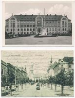 18 db RÉGI magyar és történelmi magyar városképes lap, vegyes minőség / 18 pre-1945 Hungarian and hi...