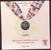 Nagy-Britannia 1986. 2Ł "Nemzetközösségi játékok" T:BU Eredeti díszcsomagolásban, tanúsítvánnyal!