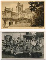 14 db RÉGI magyar és történelmi magyar városképes lap, vegyes minőség / 14 pre-1945 Hungarian and historical Hungarian town-view postcards, mixed quality