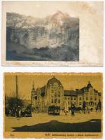 20 db RÉGI magyar és történelmi magyar városképes lap, vegyes minőség / 20 pre-1945 Hungarian and historical Hungarian town-view postcards, mixed quality