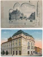 23 db RÉGI magyar városképes lap, vegyes minőség / 23 pre-1945 Hungarian town-view postcards, mixed ...