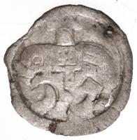 1180-1240. Bracteata Ag III. Béla - IV. Béla (0,26g) T:2- rep.  Hungary 1180-1240. Bracteata Ag Bela III/IV (0,26g) C:VF cracked Huszár: 203., Unger I.: 119.