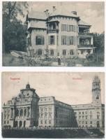 22 db RÉGI magyar és történelmi magyar városképes lap, vegyes minőség / 22 pre-1945 Hungarian and historical Hungarian town-view postcards, mixed quality