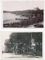 18 db RÉGI egyiptomi és szenegáli városképes lap, vegyes minőség / 18 pre-1945 Egyptian and Senegalese town-view postcards, mixed quality