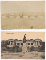 37 db RÉGI külföldi városképes lap, vegyes minőség / 37 pre-1945 Egyptian and European town-view postcards, mixed quality