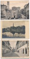 27 db RÉGI külföldi városképes lap, vegyes minőség / 27 pre-1945 European town-view postcards, mixed quality