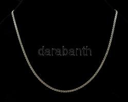 Ezüst(Ag) pálcikás pancer nyaklánc, jelzett, h: 45,5 cm, nettó: 3,5 g