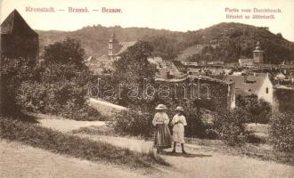 Brassó, Kronstadt, Brasov; Részlet az áttörésről, látkép / general view (r)