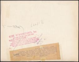 1931 Biatorbágyi merénylet fotója, a hátoldalán angol nyelven feliratozva, pecséttel jelzett, 20x26 ...