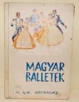 1942 Magyar Balettek dekoratív könyv, díszletek képeivel, fotókkal