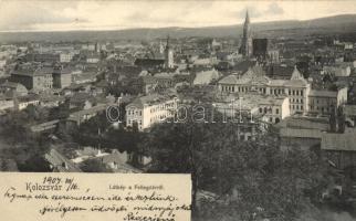 Kolozsvár, Cluj; Látkép a Fellegvárról / panorama view from the castle