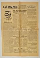 1956 A Szabad Nép, a Magyar Dolgozók Pártjának Központi Lapja október 29-diki száma, a forradalom híreivel