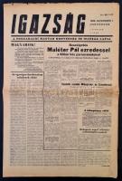 1956. november 1. Az Igazság I. évfolyamának 7. száma, benne a forradalom híreivel