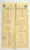 1873 Bécs, Himmelbauer Antal és Társa szappankereskedés árjegyzéke, német nyelven, 47x30 cm / Ant. Himmelbauer & Comp. soap factory catalogue
